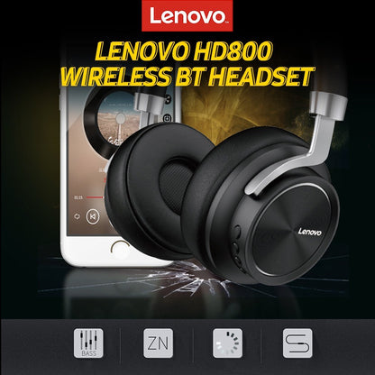 LENOVO HD800 Wireless Bluetooth Headphones BT5.0 Noise Reduction Ergonomic Sports Headset