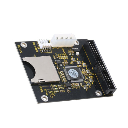 5V SD Memory Card to IDE 3.5in 40 Pin Disk Driver Converter Board Riser Card SD to ATA IDE Adapter Support Up to 128GB SDXD Card