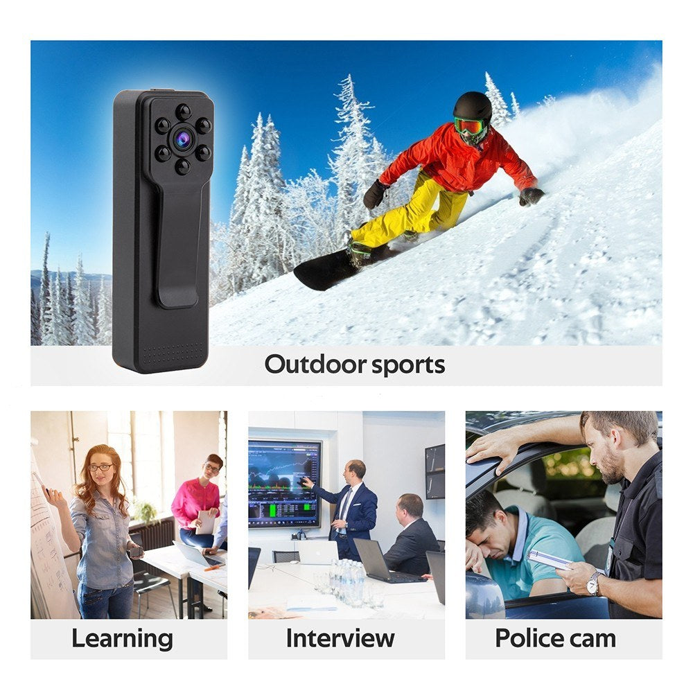 Video Camera Camcorder 1080P Night Vision Clip-on Camera Recorder for Interview Studio Video Recording