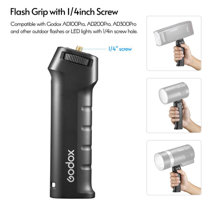 GODOX FG-100 Flash Grip Camera Flash Speedlite with 1/4-inch Screw for GODOX AD100 Pro/AD200 Pro/AD300 Pro