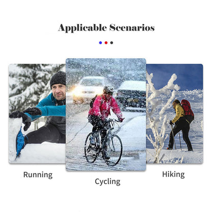 Touch Screen Winter Warm Gloves Windproof Waterproof Zipper Mittens Gloves for Running Driving Cycling Working