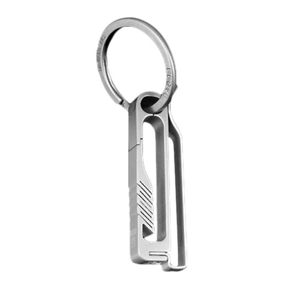 Portable Lightweight Titanium Alloy Key Chain Hook Men Waist Belt Key Ring Holder