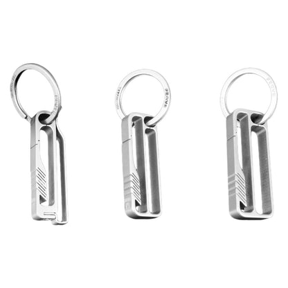 Portable Lightweight Titanium Alloy Key Chain Hook Men Waist Belt Key Ring Holder