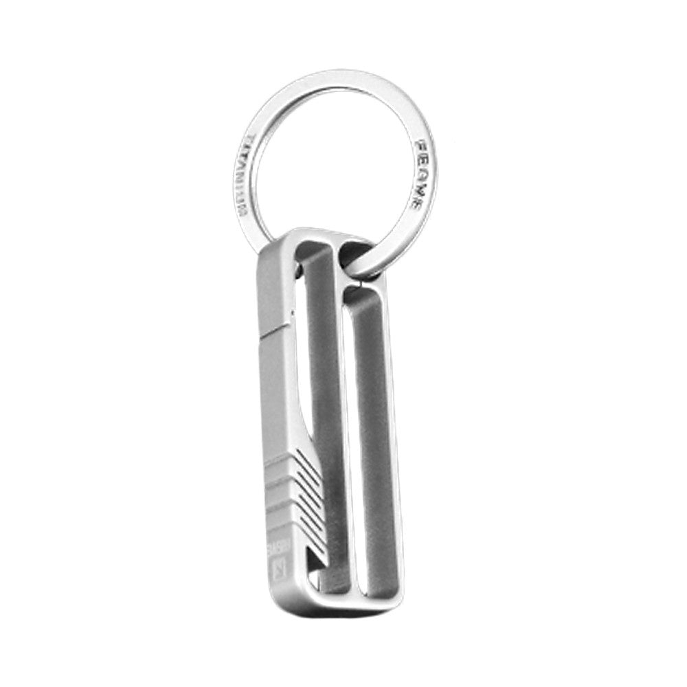 Portable Lightweight Titanium Alloy Key Chain Hook Men Waist Belt Key Ring Holder