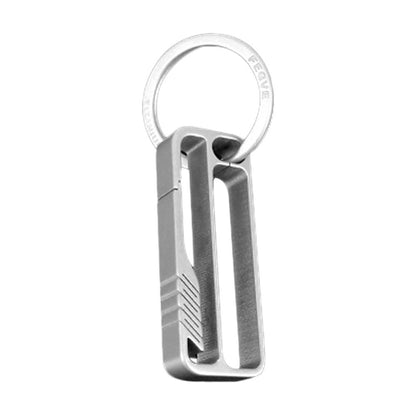 Portable Lightweight Titanium Alloy Key Chain Hook Men Waist Belt Key Ring Holder