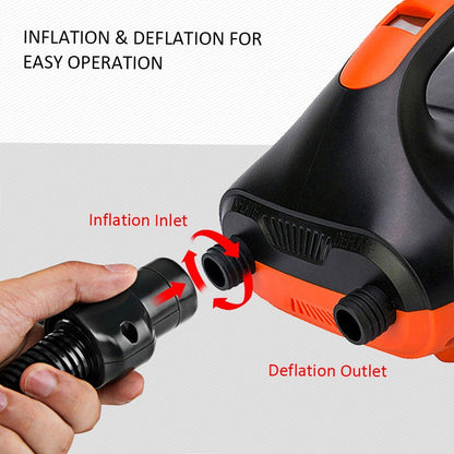 20PSI High-Pressure Air Pump Dual Stage Inflation and Deflation Function Pump with 6Pcs Nozzles