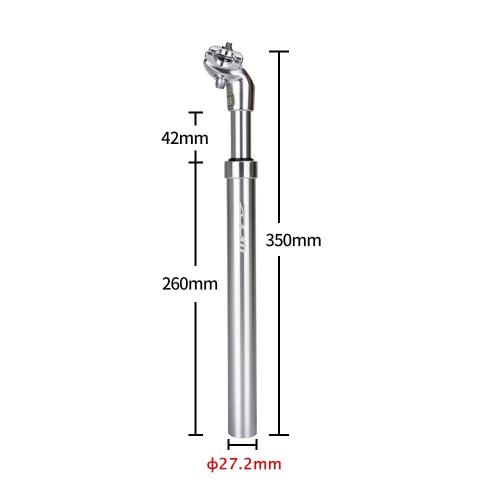 ZOOM Bike Suspension Seatpost Bicycle Seat Post Replacement Aluminum Adjustable Seat Tube