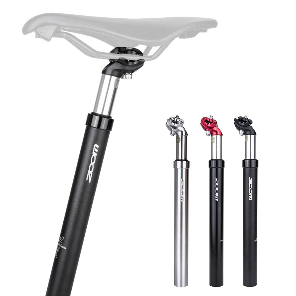 ZOOM Bike Suspension Seatpost Bicycle Seat Post Replacement Aluminum Adjustable Seat Tube