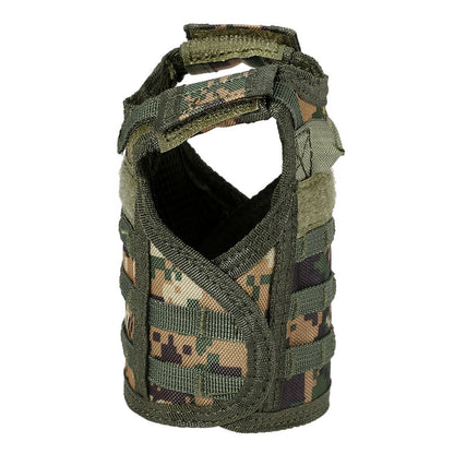 3 Pack Mini Molle Vest Tactical Christmas Beer Bottle Beer Vest Cover Military Personal Bottle Drink Set