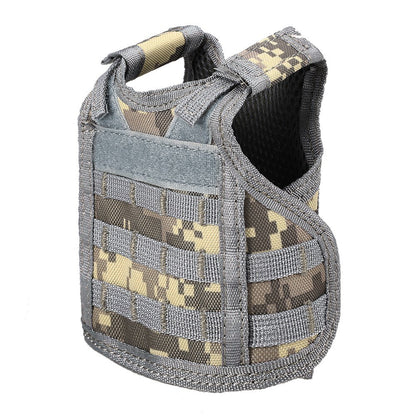 3 Pack Mini Molle Vest Tactical Christmas Beer Bottle Beer Vest Cover Military Personal Bottle Drink Set