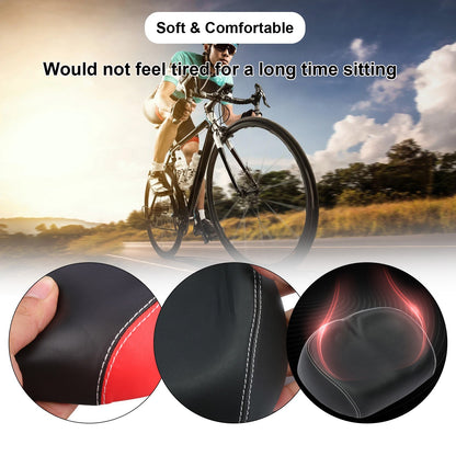 Bicycle Saddle Bike Noseless Saddle Seat Cushion Universal PU Pad Waterproof Shock Resistant Bike Seat