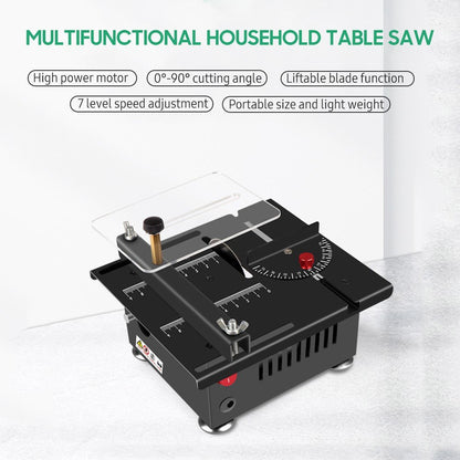 Table Saw Cutting Set 100W Mini Table Saw with 16mm Cutting Depth and Blade Flexible Shaft