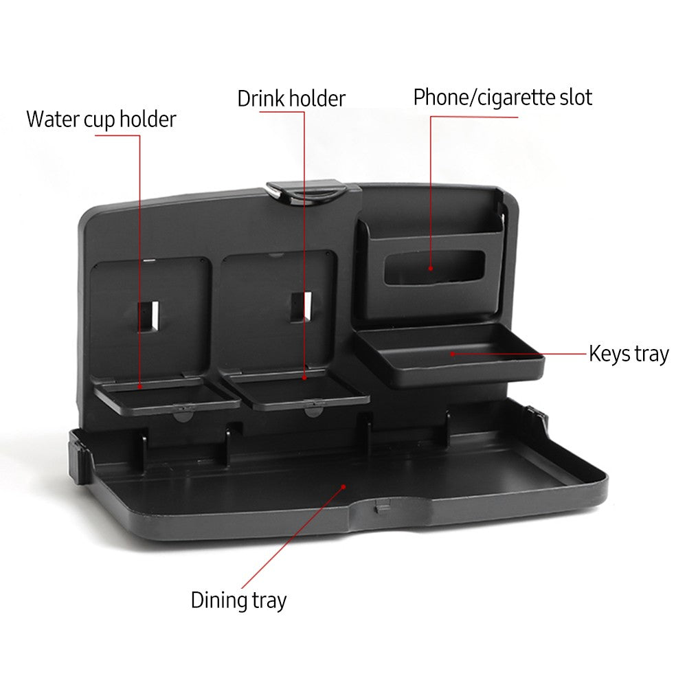 Car Backseat Organizer Car Storage Organizer with Foldable Table Tray Water Cup Phone Holder