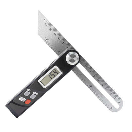 Craftsman Digital Angle Finder Ruler Stainless Steel T Square Protractor Tool for Trim Woodworking