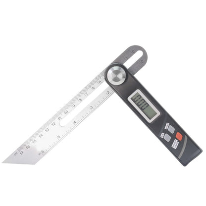 Craftsman Digital Angle Finder Ruler Stainless Steel T Square Protractor Tool for Trim Woodworking