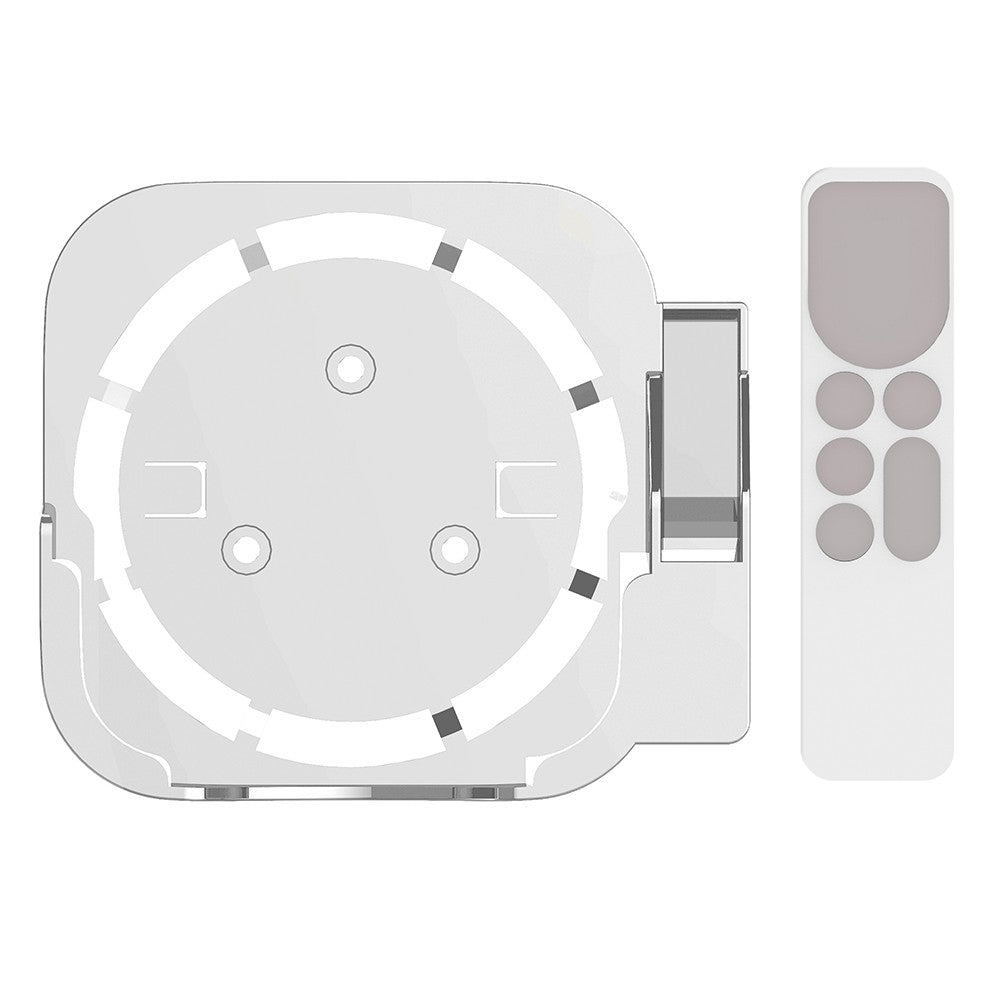 For Apple TV2/3/4/5/6 Wall-mounted Set-top Box Stand with Remote Control Protective Case