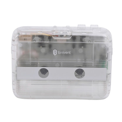 TONIVENT BT Cassette Player FM Stereo Radio Portable Tape Player with Auto Reverse and 3.5mm AUX Input