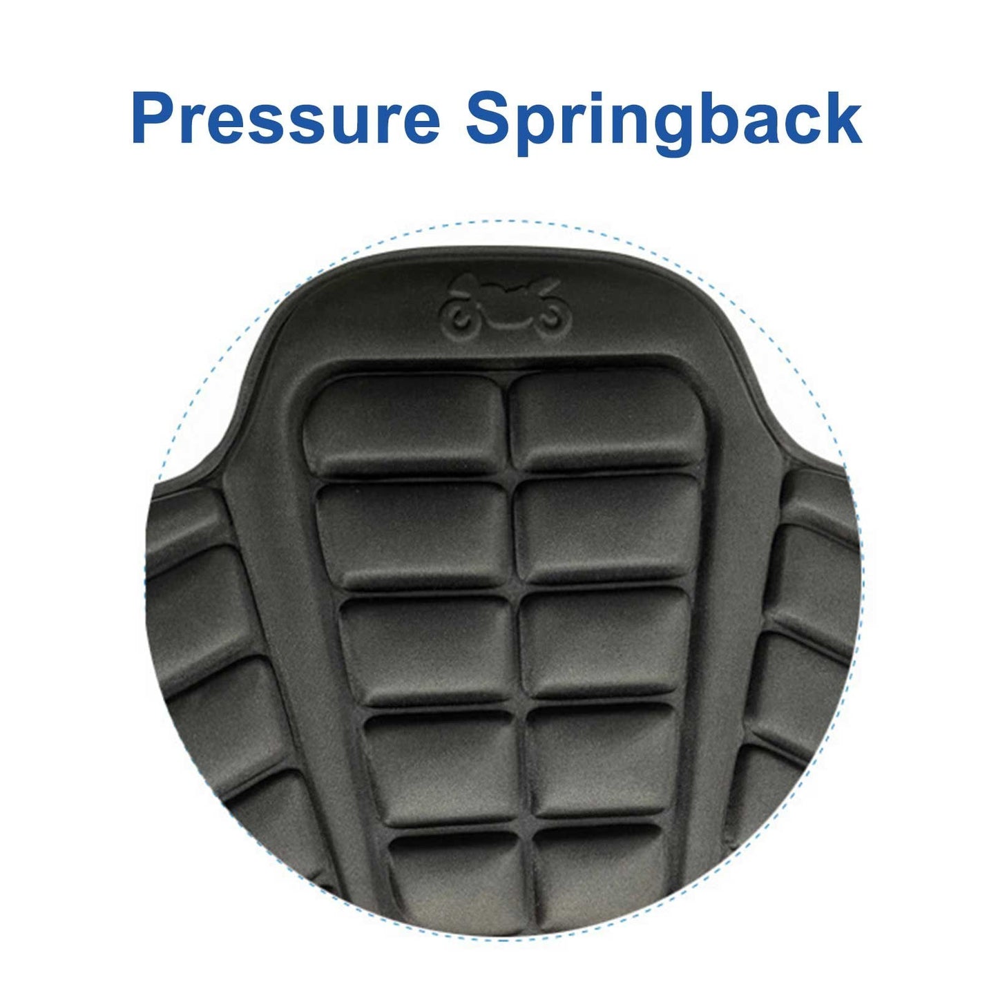 Motorcycle Seat Cushion Sponge Filling Springback Pressure Relief Ride Seat Pad