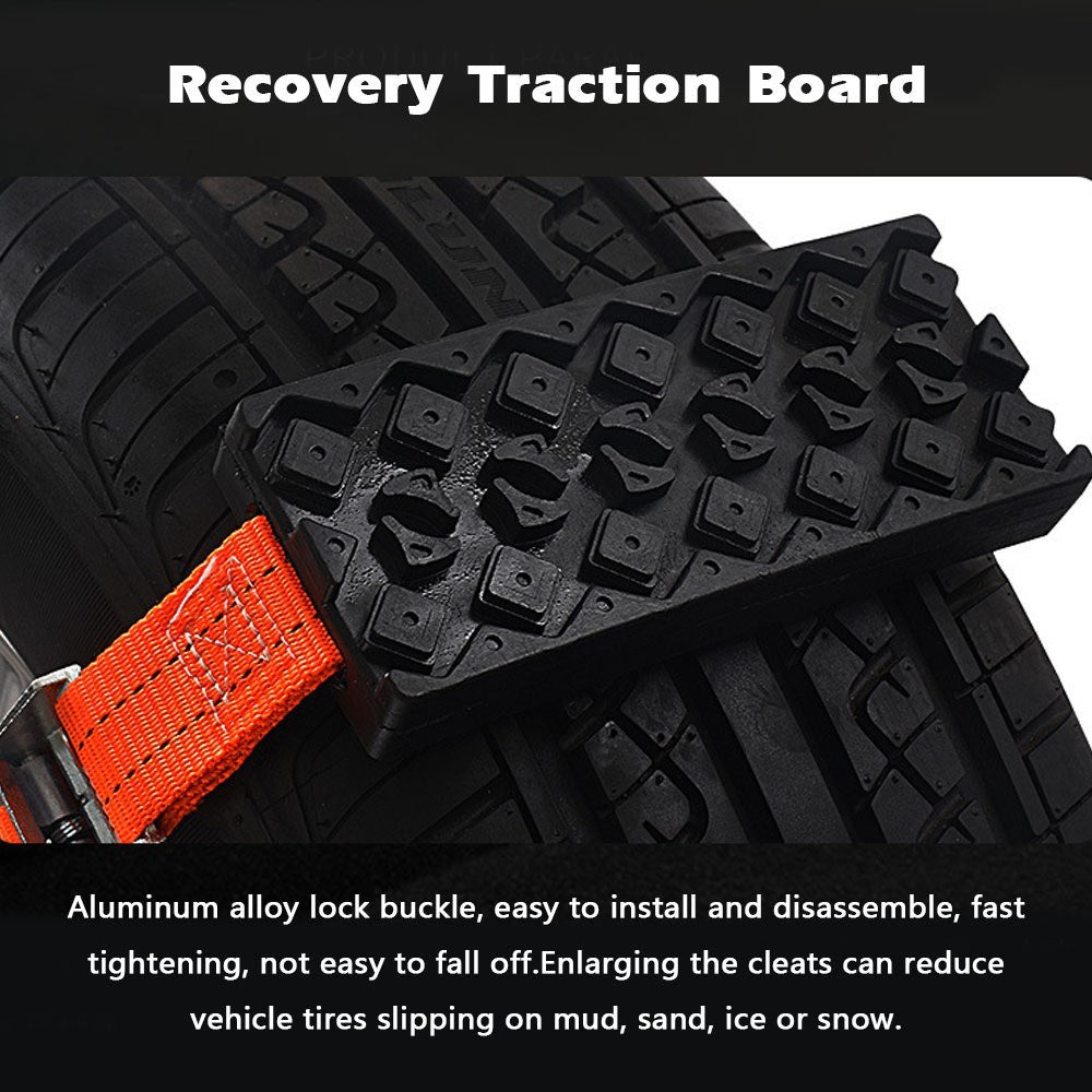 Car Recovery Traction Boards Mud Sand Snow Tire Ladder Off-road Vehicle Emergency Tracks Chain Wear-resistant Non-slip Traction Mat