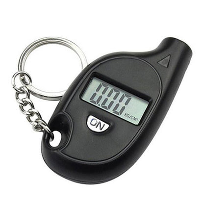 Portable Digital Display Car Tyre Air Pressure Gauge Mini Tire Pressure Tester Measuring Tool with Keychain