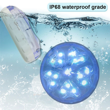 2Pcs Submersible LED Pool Light with IR Remote Control 13 Colors Changing Waterproof Underwater Light