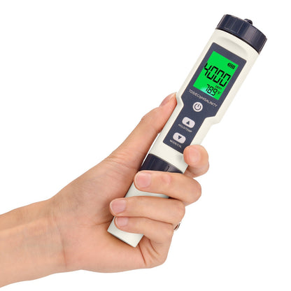 5 in 1 Professional Multi-parameter Testing Meter PH/EC/TDS/Salinity/Thermometer Digital Tester Water Quality Tester