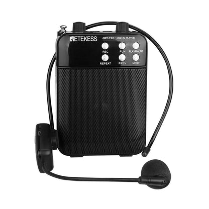 RETEKESS TR619W Portable Amplifier Digital FM Radio Player Support USB TF Card Socket AUX In