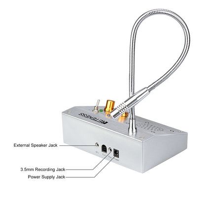 RETEKESS TW103 Dual-Way Intercommunication Microphone Interphone Speaker System for Ticket Booth Petrol Station Bank Counter