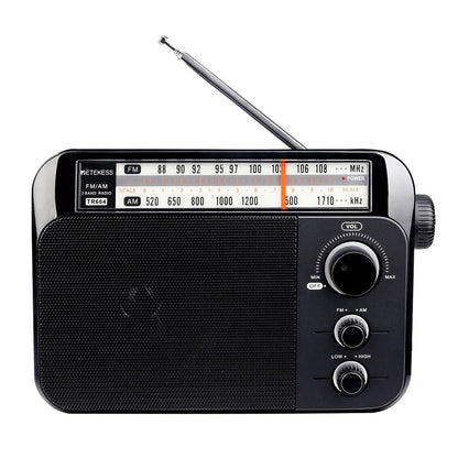 RETEKESS TR604 AM / FM Radio for the Elderly Portable Handle Design Two Band Radio Battery & AC Powered