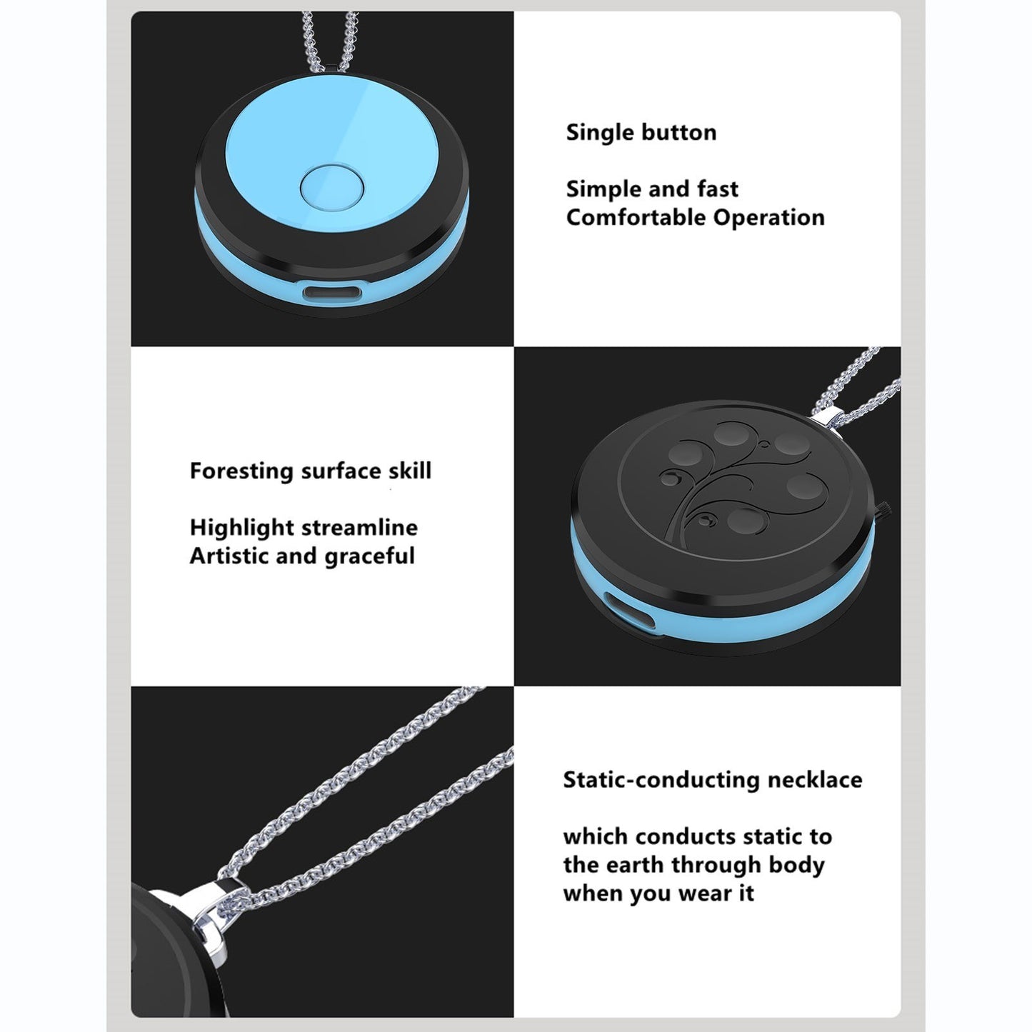 Portable Anion Air Purifier Neck Hanging Wearable Mini Negative Ion Air Purifier Necklace