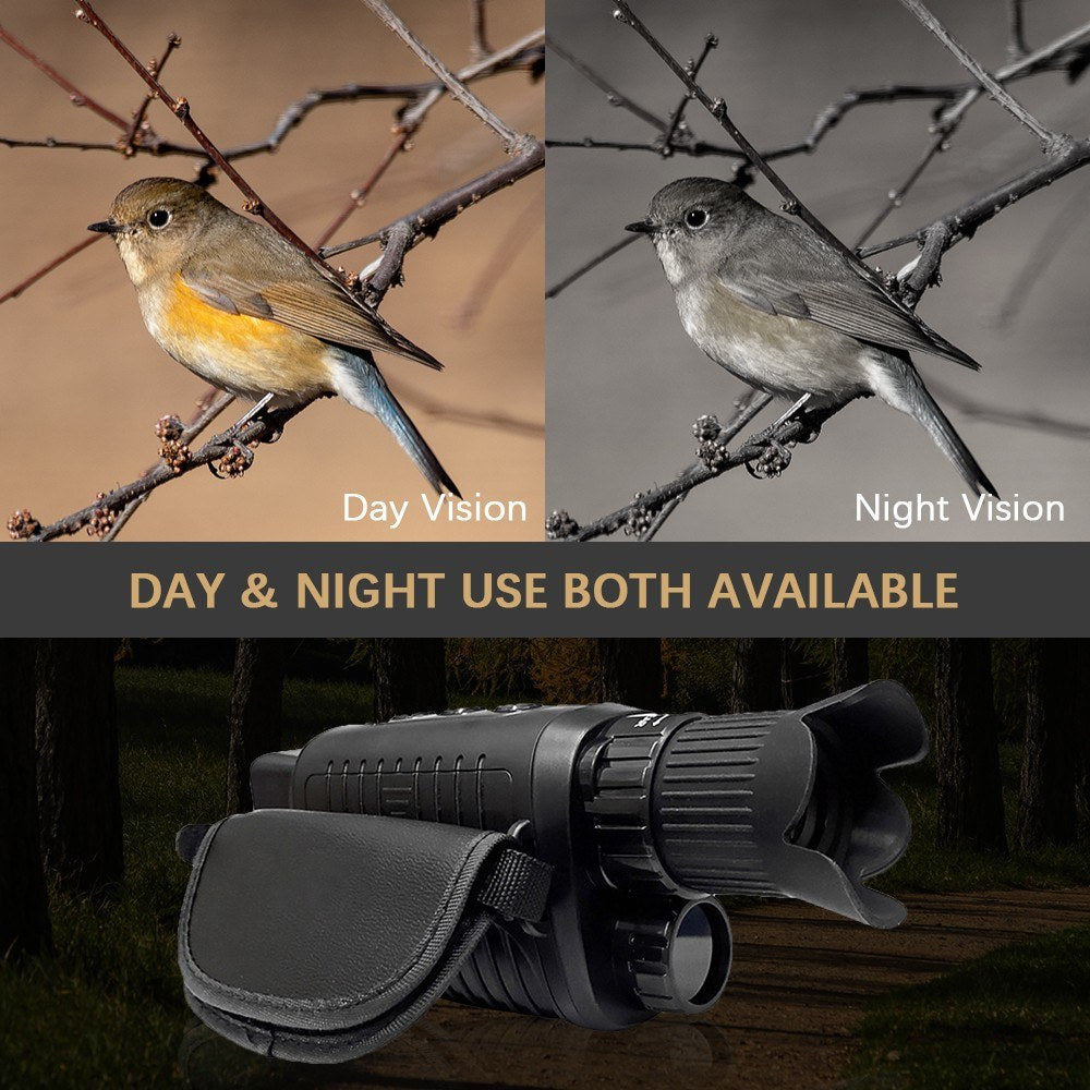 Digital Night Vision Monocular HD Video 1.5 Inch Long Distance Travel Infrared Monocular Save Photos Videos for Outdoor Surveillance