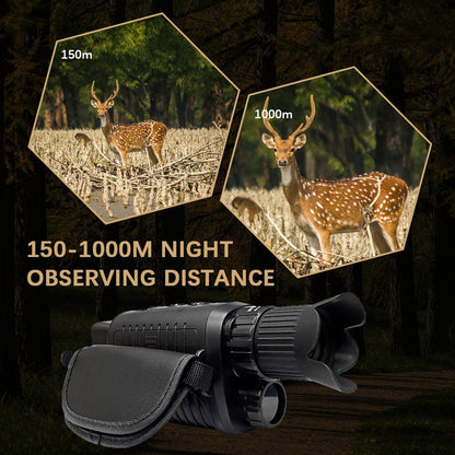 Digital Night Vision Monocular HD Video 1.5 Inch Long Distance Travel Infrared Monocular Save Photos Videos for Outdoor Surveillance