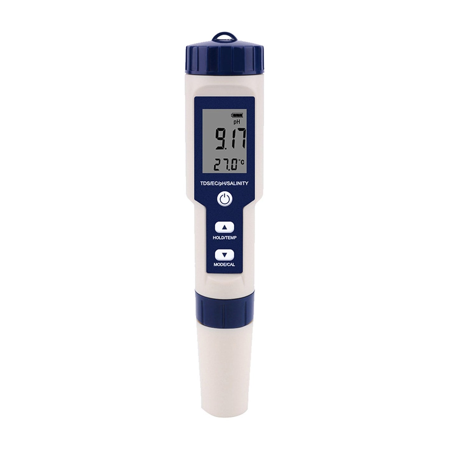 Water Quality Tester 5-in-1 Multi-Parameter Water Testing Meter IP67 Digital LCD Water Quality Monitor PH/TDS/EC/Temperature/Salinity Analyzer Detector