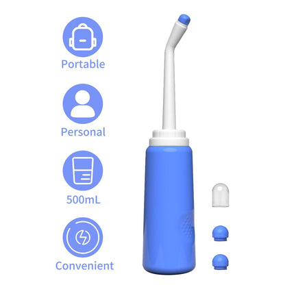 Portable Travel Bidet Electric Mini Atomizer with 2 Nozzle Spray 500ml Cap for Childbirth Cleaner Postpartum Care Driver