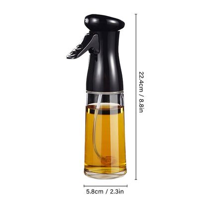 Oil Sprayer Glass Oil Spray Bottle 200ML Oil Misters Vinegar Bottle Oil Dispenser for Kitchen Air Fryer Cooking BBQ Salad Roasting (BPA Free, No FDA Certificate)