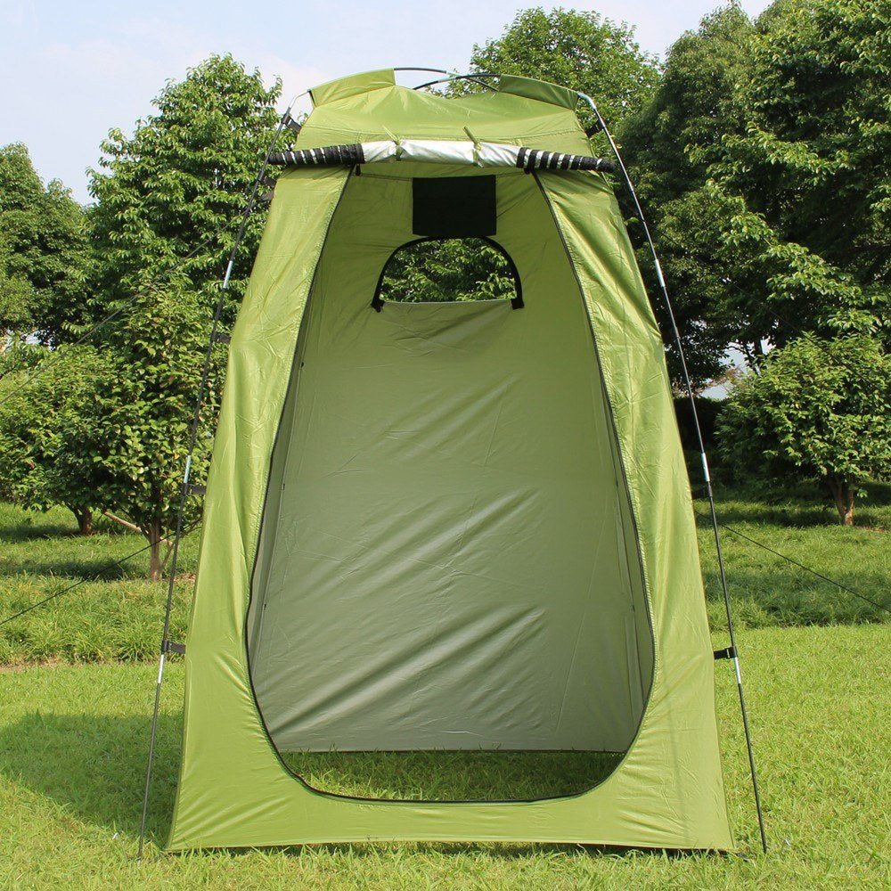 Camping Shower Tent Oversize Space 6FT Privacy Outdoor Bathroom Changing Dressing Room for Hiking Beach Picnic Fishing Potty