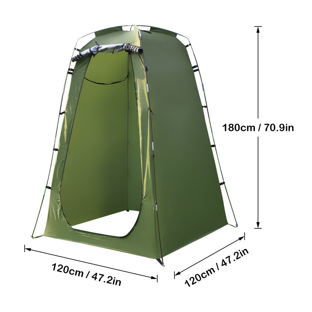 Camping Shower Tent Oversize Space 6FT Privacy Outdoor Bathroom Changing Dressing Room for Hiking Beach Picnic Fishing Potty