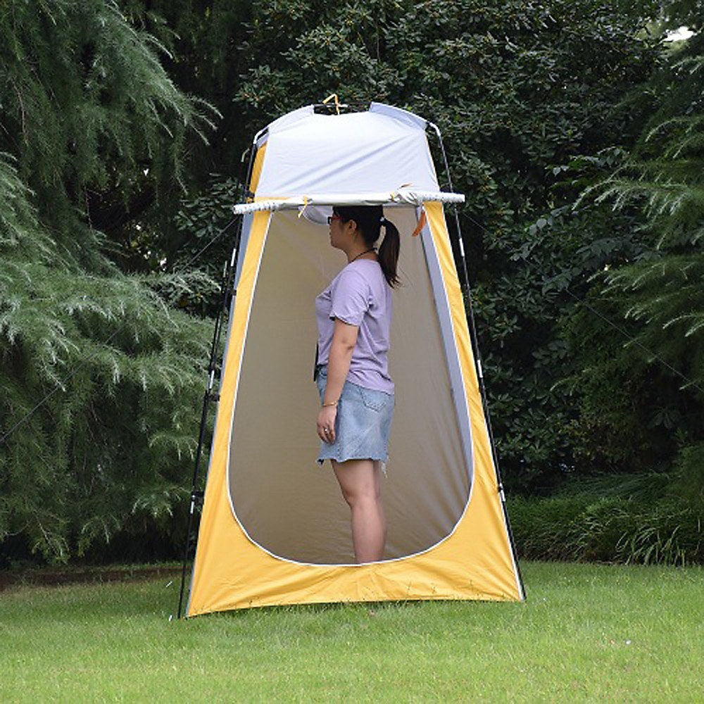 Camping Shower Tent Oversize Space 6FT Privacy Outdoor Bathroom Changing Dressing Room for Hiking Beach Picnic Fishing Potty