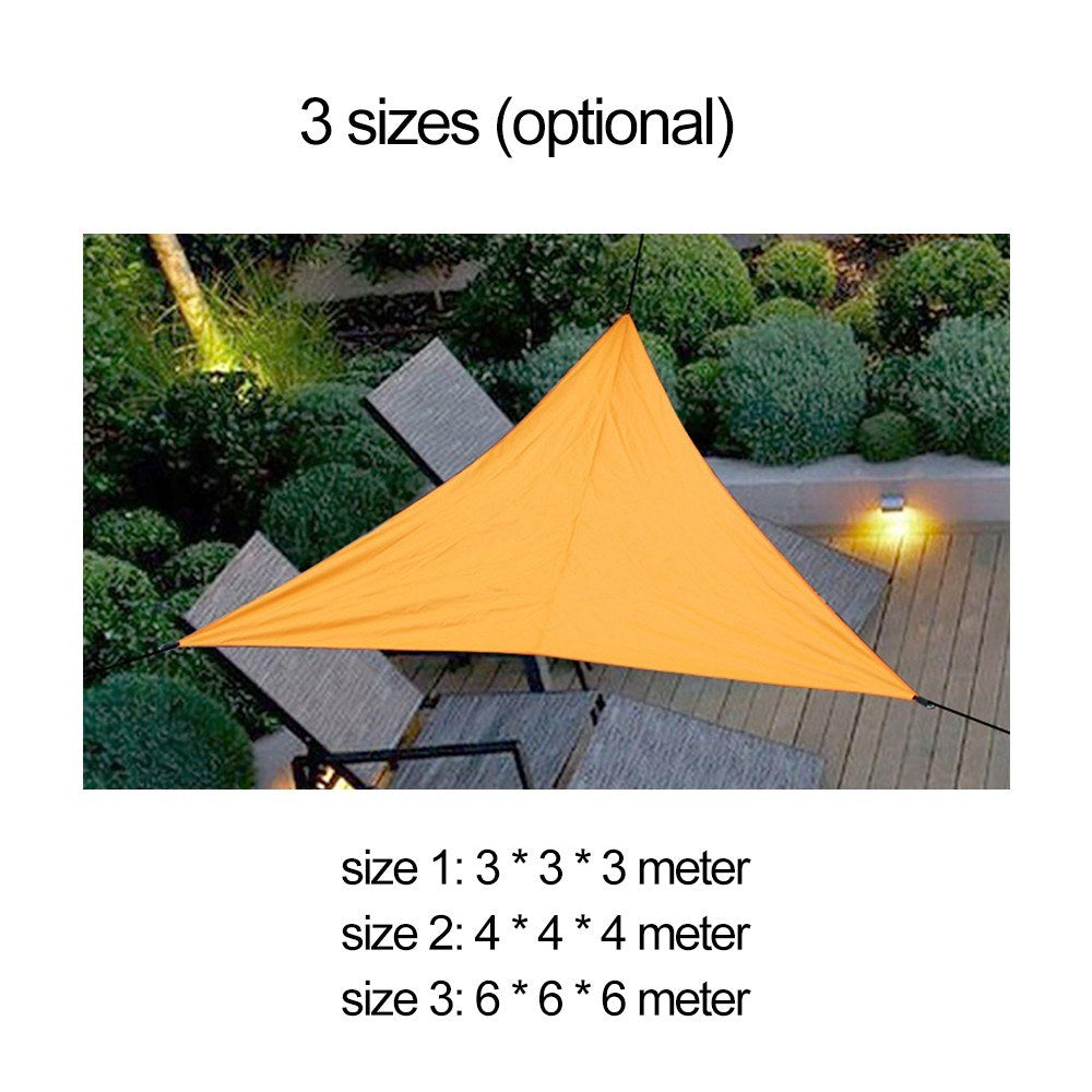 Polyester Durable Outdoor Triangular Sunshade Sail