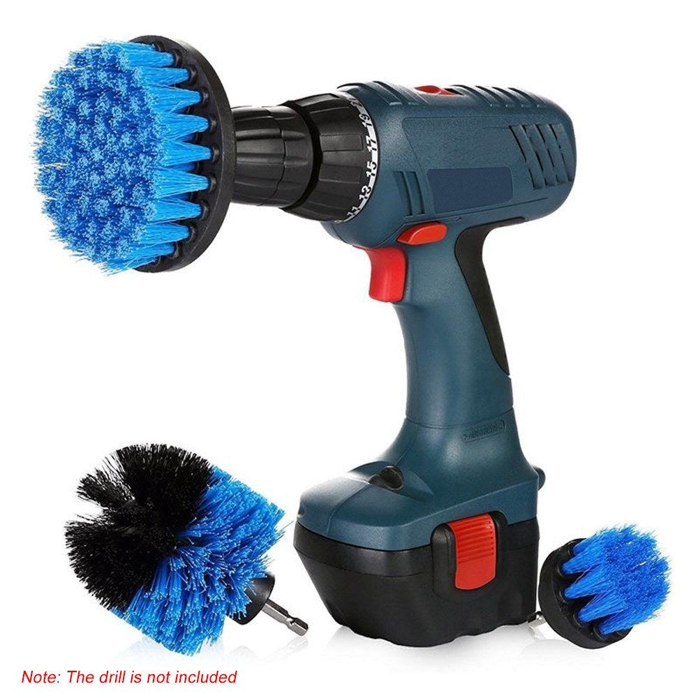 3 Pack Drill Brush Attachment Set Scrubber Cleaning Brush for Cleaning Bathroom Surfaces Floor Tub Shower Tile Kitchen