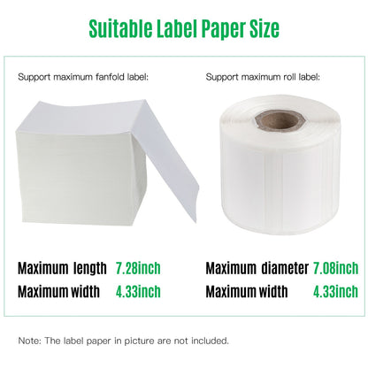 Label Holder Thermal Label Holder for Rolls and Fan-Fold Labels Work with Desktop Label Printers