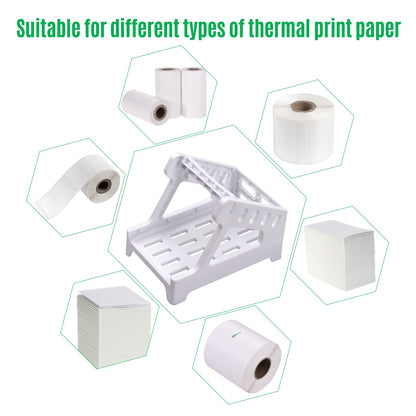 Label Holder Thermal Label Holder for Rolls and Fan-Fold Labels Work with Desktop Label Printers