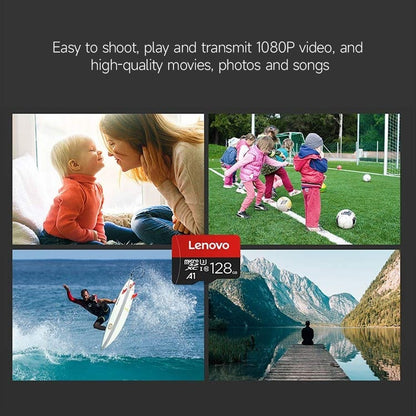 Lenovo Micro SD Card 64GB Mini TF Memory Card with up to 100 MB/s, A1 U3 C10 for Phone Camera Cam Tablet PC