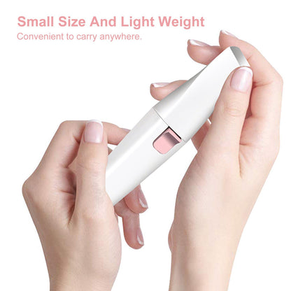 Facial Hair Remover Painless Hair Trimmer Lipstick Shape 2-in-1 Eyebrow Razor Ladies Electric Shaver Built-in Battery