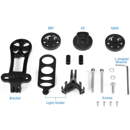 Bike Computer Mount Combo Camera Edge Extended Out-Front Holder Bracket Cycling Handlebar Road MTB Accessories