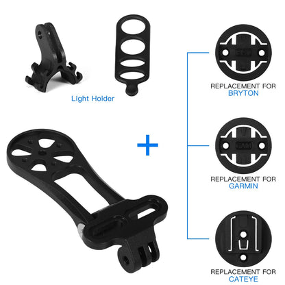 Bike Computer Mount Combo Camera Edge Extended Out-Front Holder Bracket Cycling Handlebar Road MTB Accessories