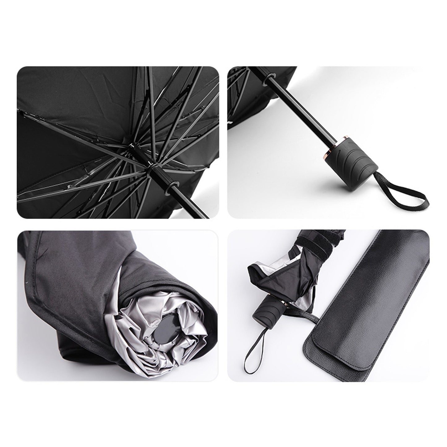 Foldable Design Portable Car Windshield Sun Shade Umbrella Car Umbrella Cover Block Car Front Window