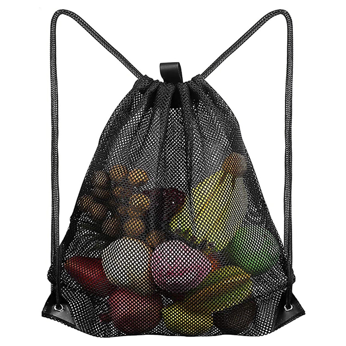 Mesh Drawstring Bag Adjustable Strip Backpack Sport Gym Equipment Storage Bag Swimming Pool Bag Organizer