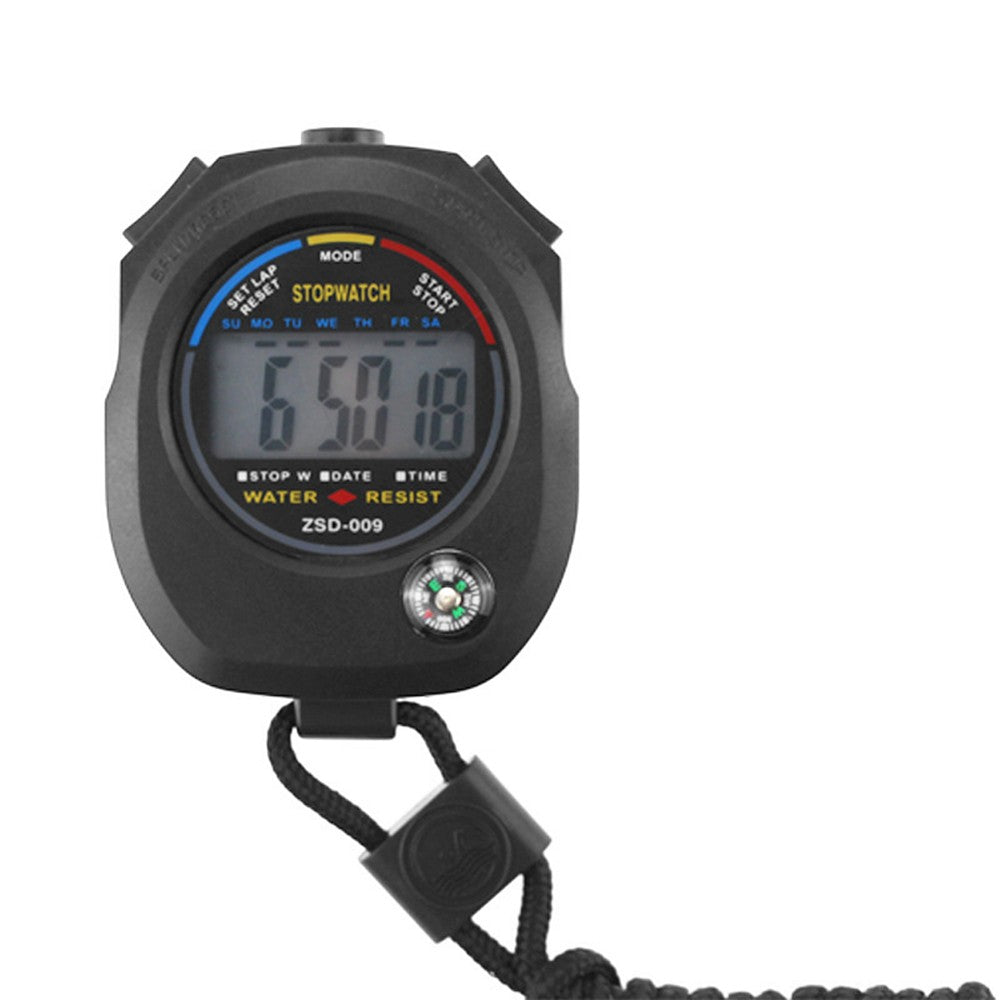 Sports Stopwatch Timer Waterproof Digital Stopwatch with Date Time and Alarm Function for Swimming Running Football