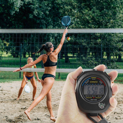 Sports Stopwatch Timer Waterproof Digital Stopwatch with Date Time and Alarm Function for Swimming Running Football